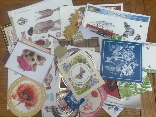 Craft clearout card toppers - clearout,