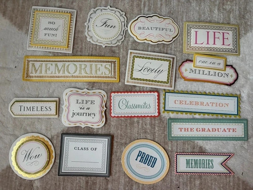 Card making bundle - card, toppers