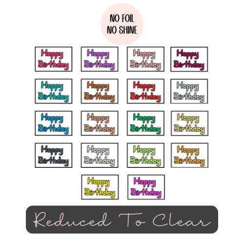Craft clear out mixed happy - mixed,